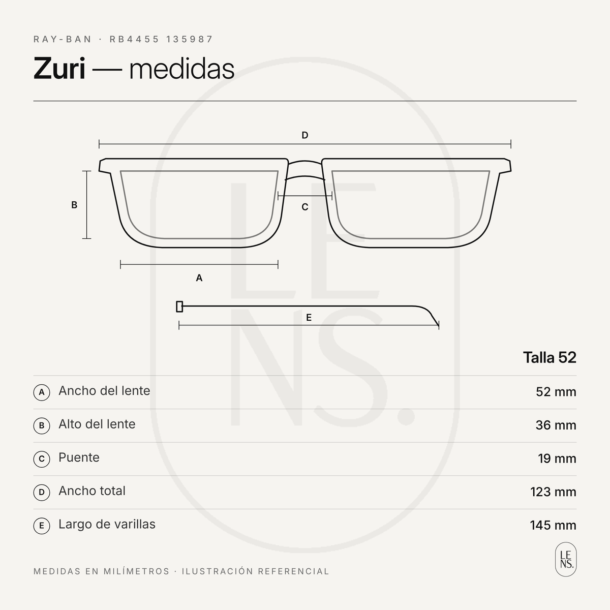 Ray-Ban Zuri – Gafas de Sol Gris Oscuro