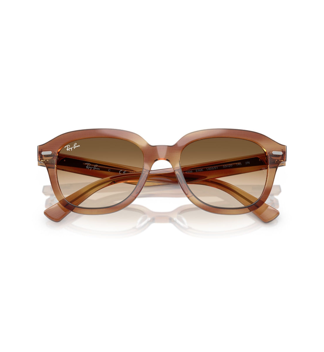 Gafas De Sol Erik Marrón A Rayas Ray-Ban